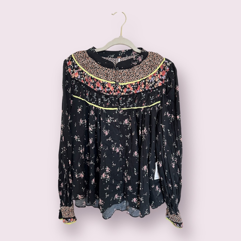 NWT Free People Button-Down Tunic Top